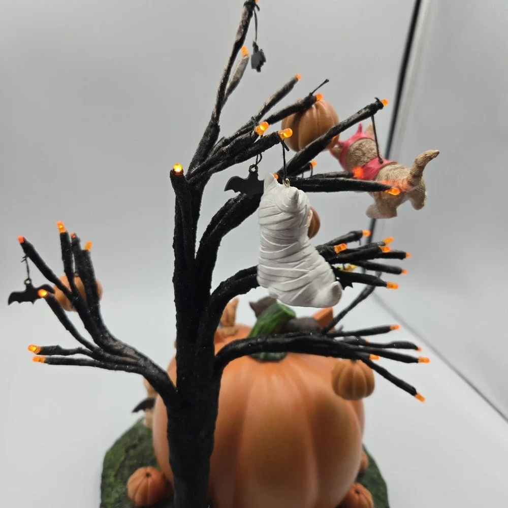 Bradford Exchange Purr-Fectly Mischievous Halloween Tree‎ Cat Kittens Lighted